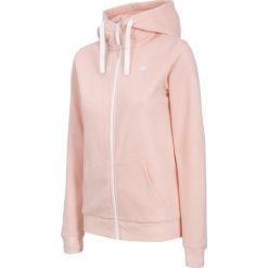 Bluza damska BLD300B - jasny róż melanż. Czerwone bluzy 4f, bez wzorów, z bawełny, bez kaptura. Za 149.99 zł.