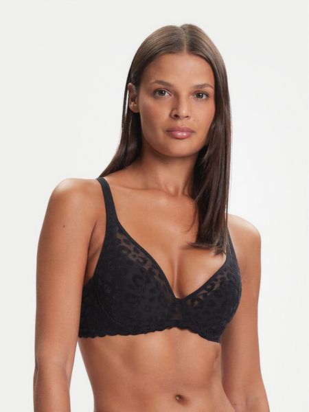 Chantelle Biustonosz z fiszbiną Pulp Girls C22XNC Czarny. Czarne biustonosze Chantelle, bez wzorów, z syntetyku. Za 299.99 zł.