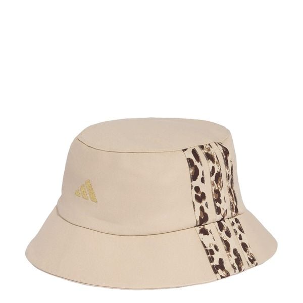 Kapelusz typu bucket z grafiką Leo. Białe kapelusze Adidas, bez wzorów, z bawełny. Za 129.00 zł.