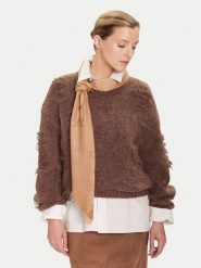 PINKO Chusta 106017 A2ZH Beżowy. Brązowe rękawiczki Pinko, bez wzorów, z materiału. Za 749.99 zł.