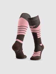 4F Skarpety narciarskie damskie - brązowe 35-38. Brązowe skarpety 4f, bez wzorów. Za 79.99 zł.