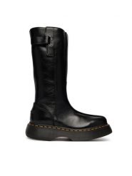 Dr. Martens Kozaki Buzz Hi Gloss DM43156001 Czarny. Czarne kozaki Dr. Martens, ze skóry, bez obcasa, na płaskiej podeszwie, bez zapięcia. Za 1,039.00 zł.