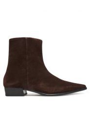 Vagabond Shoemakers Botki Nella 5416-040-31 Brązowy. Brązowe botki Vagabond Shoemakers, bez wzorów, ze skóry, bez obcasa, na płaskiej podeszwie, bez zapięcia. Za 719.99 zł.