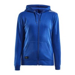 Damska bluza z kapturem zapinana na zamek Craft community. Zielone bluzy Craft, l, bez wzorów, z bawełny, z kapturem. Za 249.60 zł.