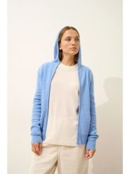 Just Cashmere Kaszmirowy kardigan "Debbie" w kolorze błękitnym rozmiar: M. Niebieskie kardigany Just Cashmere, m, bez wzorów, z kaszmiru. Za 413.99 zł.