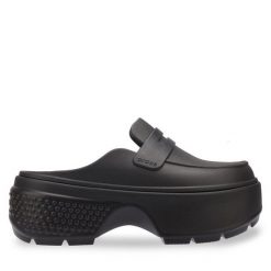 Klapki Crocs. Czarne klapki Crocs, bez wzorów, bez obcasa. Za 239.99 zł.