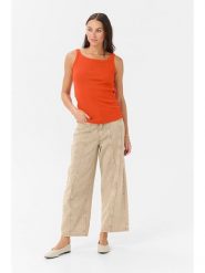 Kaffe Top w kolorze pomarańczowym rozmiar: XXL. Pomarańczowe topy Kaffe, xxl, bez wzorów, bez kołnierzyka, bez ramiączek. Za 41.49 zł.