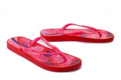 IPANEMA Anat Nature VII Fem 83325 red/pink, klapki japonki damskie. Czerwone klapki Ipanema, bez wzorów, bez obcasa. Za 45.00 zł.