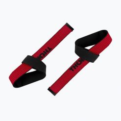 Paski do podnoszenia ciężarów THORN FIT Lifting Straps Anti-Slip red. Czerwone paski THORN FIT, bez wzorów, sportowe. Za 52.99 zł.