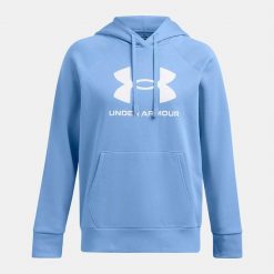 Bluza damska Under Armour Rival Fleece Big Logo Hoody. Niebieskie bluzy Under Armour, xs, bez wzorów, bez kaptura. Za 175.99 zł.