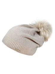 Capo Czapka dzianinowa w kolorze beżowym rozmiar: onesize. Brązowe czapki Capo, bez wzorów, z dzianiny. Za 190.18 zł.