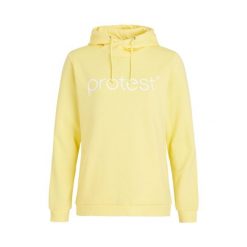 Damska klasyczna bluza z kapturem Protest. Żółte bluzy Protest, bez wzorów, z kapturem. W wyprzedaży za 223.50 zł.