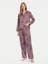 LAUREN RALPH LAUREN Piżama ILN92449 Fioletowy Regular Fit. Fioletowe piżamy Lauren Ralph Lauren, bez wzorów, z bawełny, bez ramiączek. Za 549.99 zł.