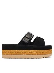 Ugg Klapki W Aubrey Slide 1167451 Czarny. Czarne klapki UGG, bez wzorów, ze skóry, bez obcasa. Za 579.99 zł.