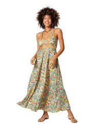 Aller Simplement Sukienka ze wzorem rozmiar: 38/40. Sukienki Aller Simplement, bez wzorów, klasyczne, bez kołnierzyka, bez ramiączek, maxi, sportowe. Za 56.99 zł.