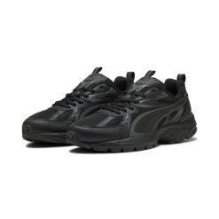 Sneakersy unisex Milenio Tech PUMA Black Shadow Gray. Czarne obuwie sportowe Puma, bez zapięcia. Za 329.00 zł.