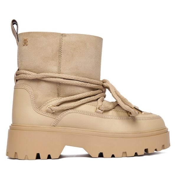 Śniegowce Tommy Hilfiger. Brązowe trapery i śniegowce TOMMY HILFIGER. Za 549.99 zł.