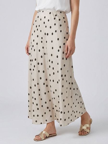 MOSS COPENHAGEN Spódnica "Clarette" w kolorze kremowo-czarnym rozmiar: S. Białe spódnice Moss Copenhagen, s, bez wzorów, z wiskozy, maxi. Za 154.95 zł.
