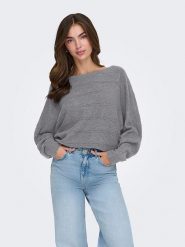 ONLY Sweter w kolorze szarym rozmiar: XS. Szare swetry Only, xs, bez wzorów, bez ramiączek. Za 101.23 zł.