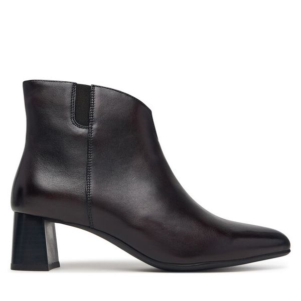 Botki Ara. Brązowe botki Ara, bez wzorów, bez obcasa, na słupku, bez zapięcia. Za 639.99 zł.