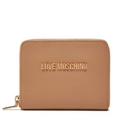 Mały Portfel Damski LOVE MOSCHINO. Brązowe portfele Love Moschino, bez wzorów. Za 249.99 zł.