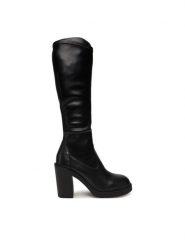 LOVE MOSCHINO Kozaki JA2602AG1NIEZ00038 Czarny. Czarne kozaki Love Moschino, ze skóry, bez obcasa, na słupku, bez zapięcia. Za 1,389.00 zł.