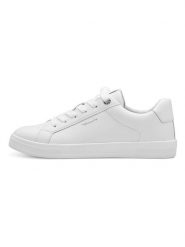 Tamaris Skórzane sneakersy w kolorze białym rozmiar: 37. Białe trampki Tamaris, bez wzorów, bez zapięcia. Za 149.31 zł.