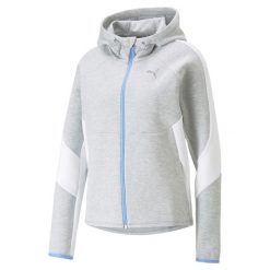 Bluza dresowa damska Puma EVOSTRIPE. Szare bluzy Puma, xs, bez wzorów, z dresówki, bez kaptura. Za 231.99 zł.