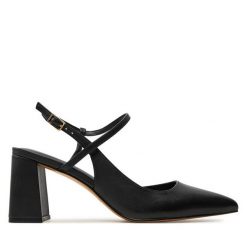 Sandały Aldo. Czarne sandały Aldo, bez wzorów, bez obcasa, na słupku, bez zapięcia. Za 319.99 zł.