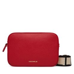 Torebka Coccinelle. Czerwone torebki klasyczne Coccinelle, bez wzorów, bez dodatków. Za 759.99 zł.