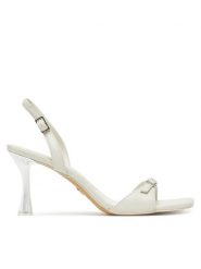Aldo Sandały Farlie 13966796 Biały. Białe sandały Aldo, bez wzorów, ze skóry, bez obcasa, na szpilce, bez zapięcia. Za 469.99 zł.