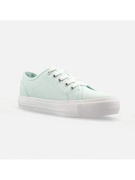 Lee Sneakersy "Ava" w kolorze zielonym rozmiar: 37. Zielone trampki Lee, bez wzorów, bez zapięcia. Za 109.95 zł.