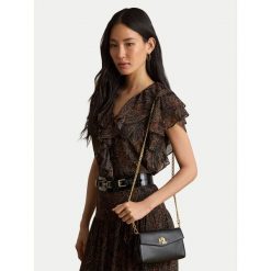 Torebka LAUREN RALPH LAUREN. Czarne listonoszki Lauren Ralph Lauren, bez wzorów, bez dodatków. Za 1,199.00 zł.