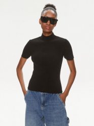 Pinko Sweter Capriolo 102124 A1A7 Czarny Regular Fit. Czarne swetry Pinko, s, bez wzorów, z wiskozy, bez ramiączek. Za 779.99 zł.