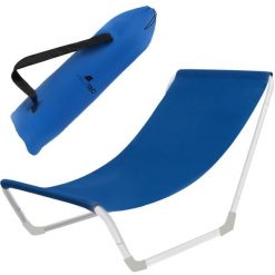 Leżak Ogrodowy Fotel Plażowy Składany Turystyczny na Balkon Taras + Torba. Niebieskie torby na ramię Malatec, bez wzorów, z materiału, na ramię, bez dodatków. Za 85.90 zł.