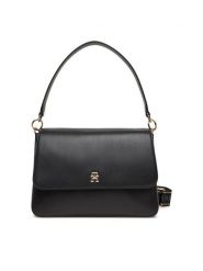 Tommy Hilfiger Torebka Th Joy Shoulder Bag AW0AW16815 Czarny. Czarne torebki klasyczne TOMMY HILFIGER, bez wzorów, ze skóry, bez dodatków. Za 359.99 zł.