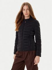Guess Kurtka przejściowa W5YL13 WHDQ0 Czarny Regular Fit. Czarne kurtki Guess, xl, z aplikacjami, z syntetyku, bez kaptura. Za 699.99 zł.