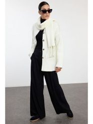 Trendyol Kardigan w kolorze białym rozmiar: L. Białe kardigany Trendyol, l, bez wzorów. Za 117.99 zł.