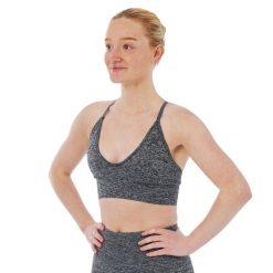 Biustonosz sportowy Xtreme Sportswear Ladies Antracyt melanż. Brązowe koszulki sportowe XTREME SOCKSWEAR, bez wzorów, bez ramiączek, na fitness i siłownię. Za 138.99 zł.