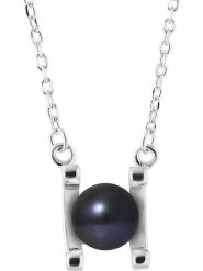 Pearl Addict Srebrny naszyjnik z perłą w kolorze tahiti - dł. 42 cm rozmiar: onesize. Niebieskie naszyjniki Pearl Addict, z perłą, srebrne. Za 173.99 zł.