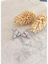 Miu Silver Srebrne kolczyki-wkrętki z cyrkoniami rozmiar: onesize. Szare kolczyki Miu Silver, z cyrkonią, srebrne. Za 56.99 zł.