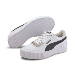 Buty Sportowe Damskie Puma Carina Lift 37303102 r 36. Białe obuwie sportowe Puma, z materiału, bez zapięcia, trekkingowe. Za 176.00 zł.