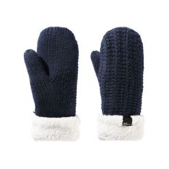 Rękawiczki turystyczne zimowe damskie Jack Wolfskin Highloft Knit Mitten. Niebieskie rękawiczki Jack Wolfskin, bez wzorów, z poliesteru, sportowe. W wyprzedaży za 102.00 zł.
