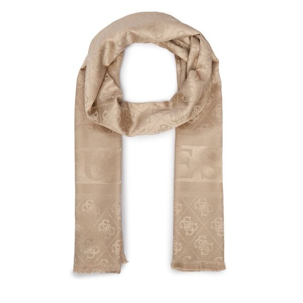 Szal Guess. Brązowe szaliki Guess, z aplikacjami. Za 194.99 zł.