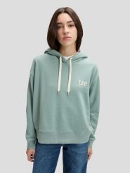 DAMSKA BLUZA LEE ESSENTIAL HOODIE DESERT SAGE 112376980. Bluzy Lee, s, bez wzorów, z kapturem. Za 149.99 zł.