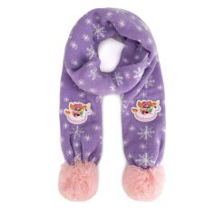 Szalik Paw Patrol. Fioletowe szaliki Paw Patrol, bez wzorów. Za 59.99 zł.