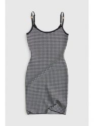 Guess Sukienka codzienna 182718 Czarny Classic Fit. Czarne sukienki Guess, na co dzień, xs, z aplikacjami, bez kołnierzyka, bez ramiączek, proste. Za 434.99 zł.