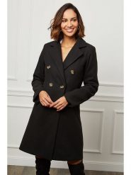 L'armoire de Suzette Płaszcz przejściowy w kolorze czarnym rozmiar: 42. Czarne płaszcze L'armoire de Suzette, l, bez wzorów, bez kaptura. Za 200.13 zł.