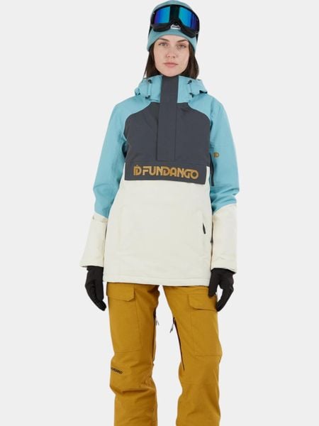 Kurtka Narciarska Damska Fundango Birch Eco Logo. Niebieskie kurtki narciarskie FUNDANGO, m, bez wzorów, z materiału, z kapturem, narciarskie. Za 499.00 zł.