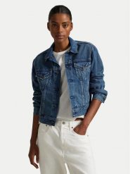 Polo Ralph Lauren Kurtka jeansowa 211969408001 Niebieski Relaxed Fit. Niebieskie kurtki Polo Ralph Lauren, xs, bez wzorów, z bawełny, bez kaptura. Za 739.99 zł.
